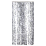 Fehér és szürke zsenília rovarfüggöny 100 x 220 cm 3