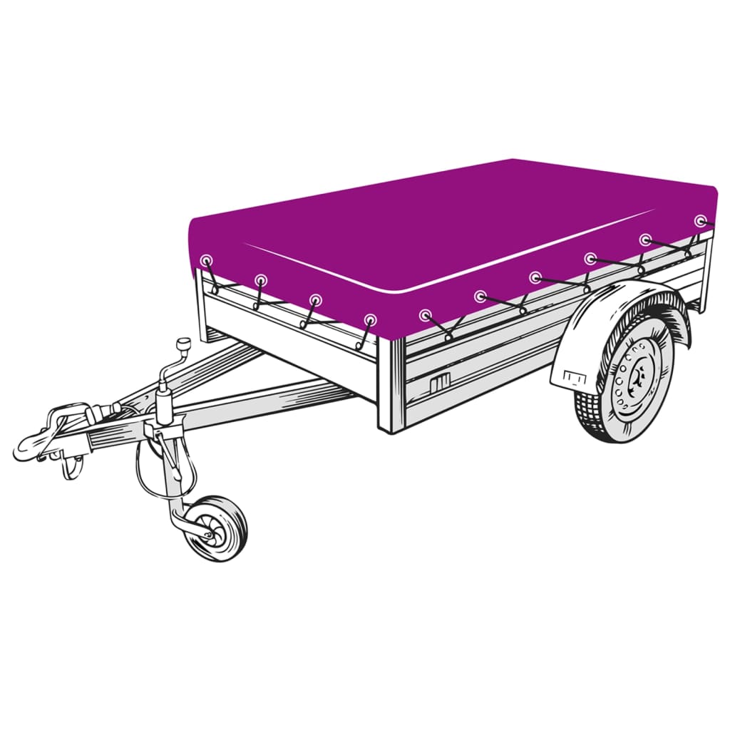 Fekete HDPE pótkocsiháló 2 x 3,5 m 3