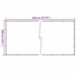 Fekete HDPE pótkocsiháló 2 x 3,5 m 7