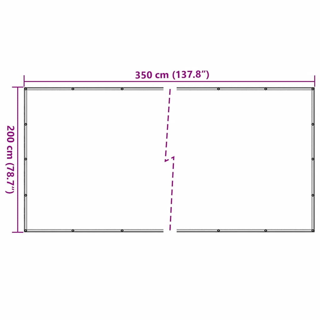 Fekete HDPE pótkocsiháló 2 x 3,5 m 7