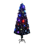 Száloptikás megvilágított karácsonyfa állvánnyal és LED-es 240 cm 2