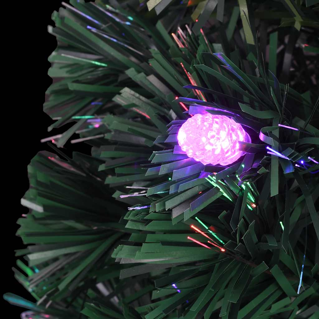 Száloptikás megvilágított karácsonyfa állvánnyal és LED-es 240 cm 7
