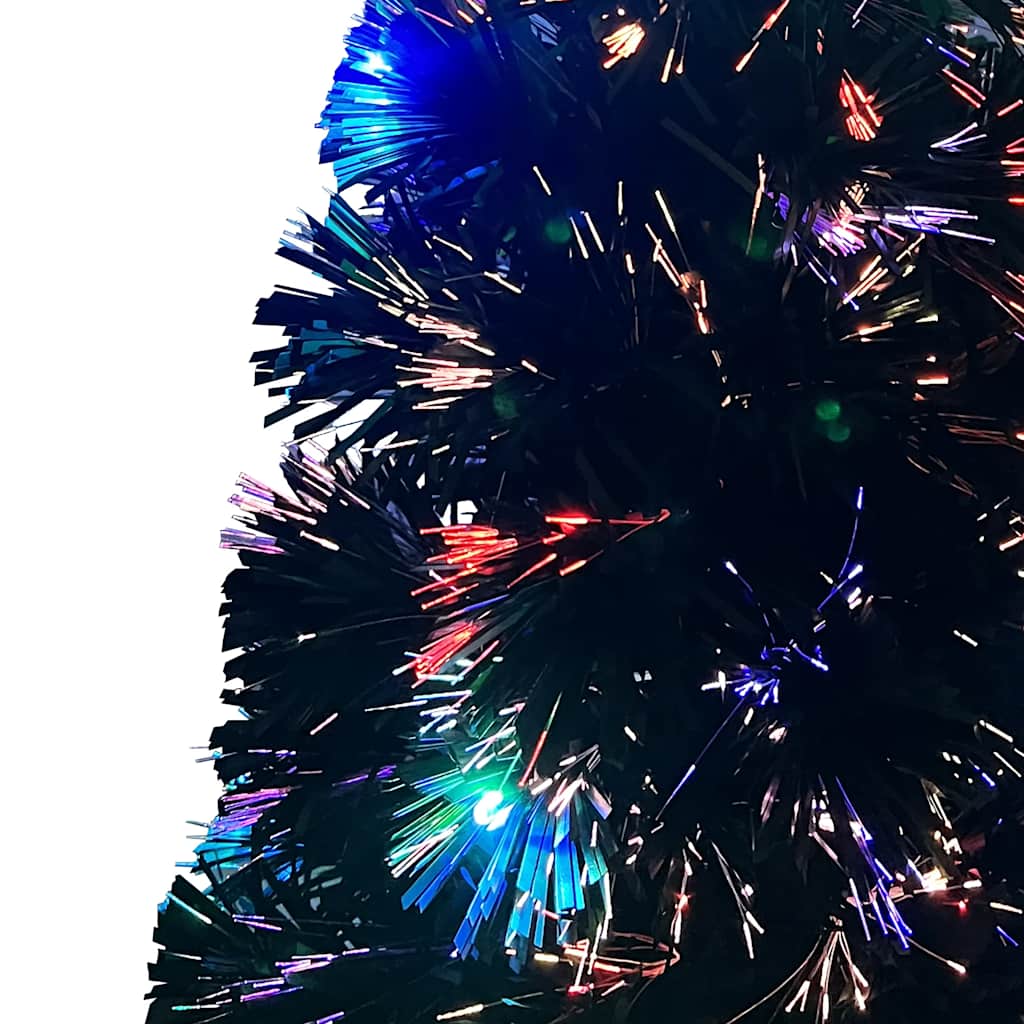Száloptikás megvilágított karácsonyfa állvánnyal és LED-es 240 cm 8