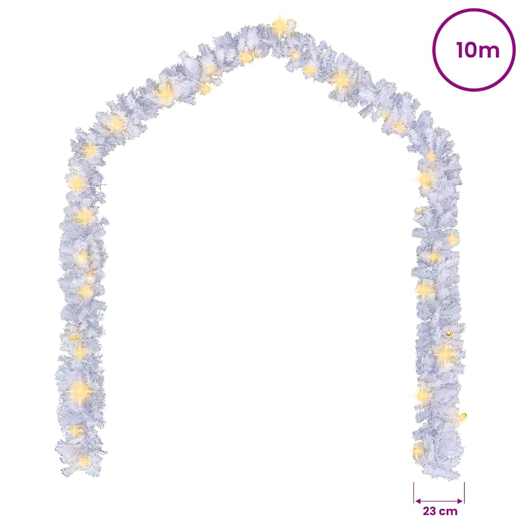 Fehér karácsonyi füzér LED-es izzókkal 10 m 11