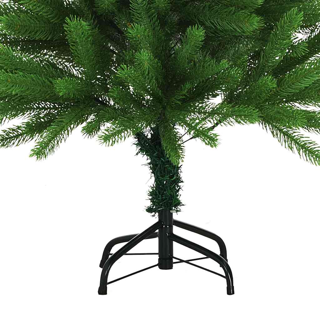 Zöld műkarácsonyfa élethű tűlevelekkel 120 cm 7