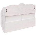 Fehér fa fali fogas 50 x 10 x 34 cm 5