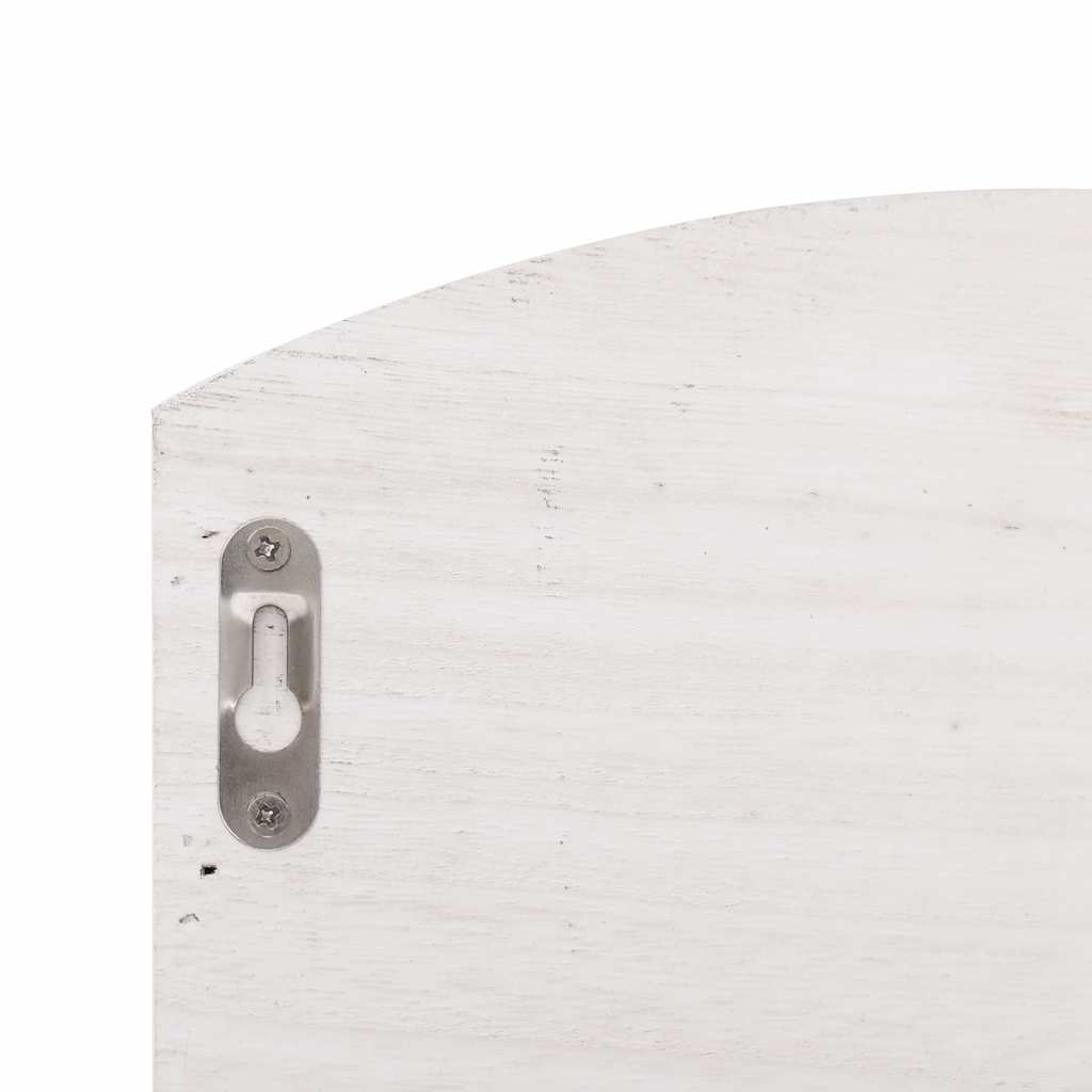 Fehér fa fali fogas 50 x 10 x 34 cm 6