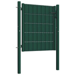Zöld PVC és acél kerítéskapu 100 x 81 cm 2