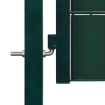 Zöld PVC és acél kerítéskapu 100 x 81 cm 3