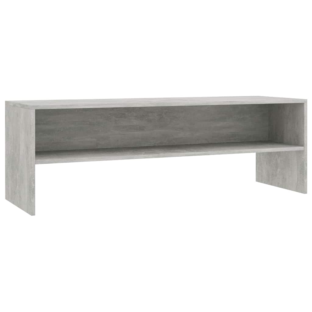 Betonszürke szerelt fa TV-szekrény 120 x 40 x 40 cm 2