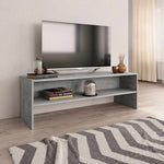 Betonszürke szerelt fa TV-szekrény 120 x 40 x 40 cm