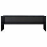 Magasfényű fekete szerelt fa TV-szekrény 120 x 40 x 40 cm 4