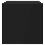 Fekete szerelt fa TV-szekrény 100 x 40 x 40 cm 5