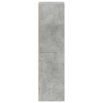 Betonszürke szerelt fa könyv-/TV-szekrény 36 x 30 x 114 cm 5