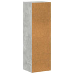 Betonszürke szerelt fa könyv-/TV-szekrény 36 x 30 x 114 cm 9