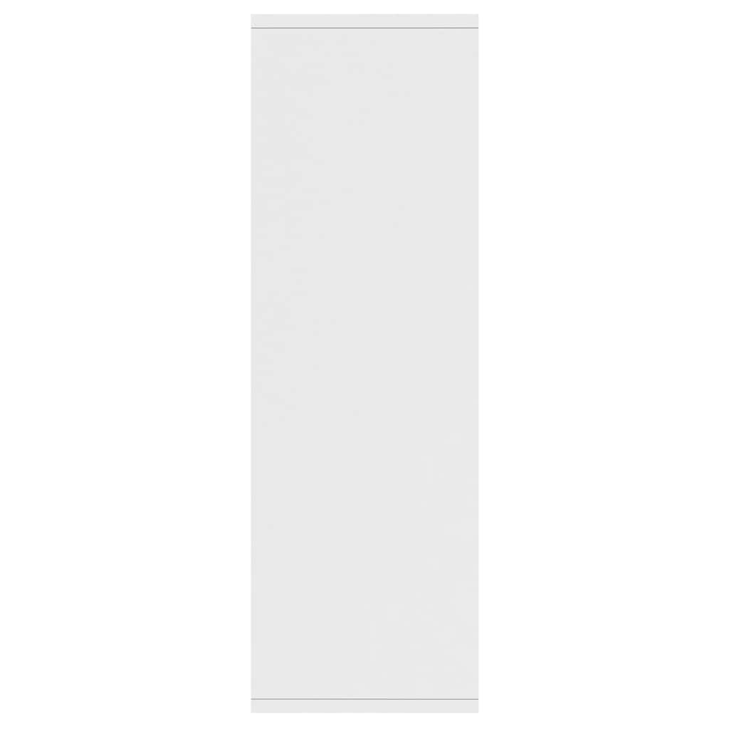 Fehér szerelt fa könyv-/tálalószekrény 50 x 25 x 80 cm 10