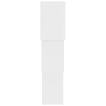 Fehér kocka alakú szerelt fa fali polcok 68x15x68 cm 5