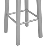 2 db ezüstszínű MDF bárszék 5