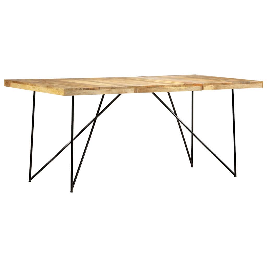 Tömör mangófa étkezőasztal 180 x 90 x 76 cm 9