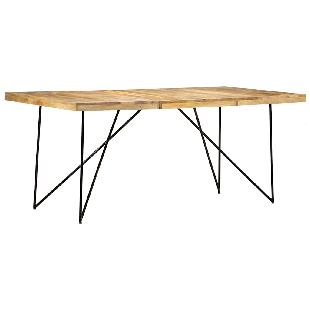 Tömör mangófa étkezőasztal 180 x 90 x 76 cm 10