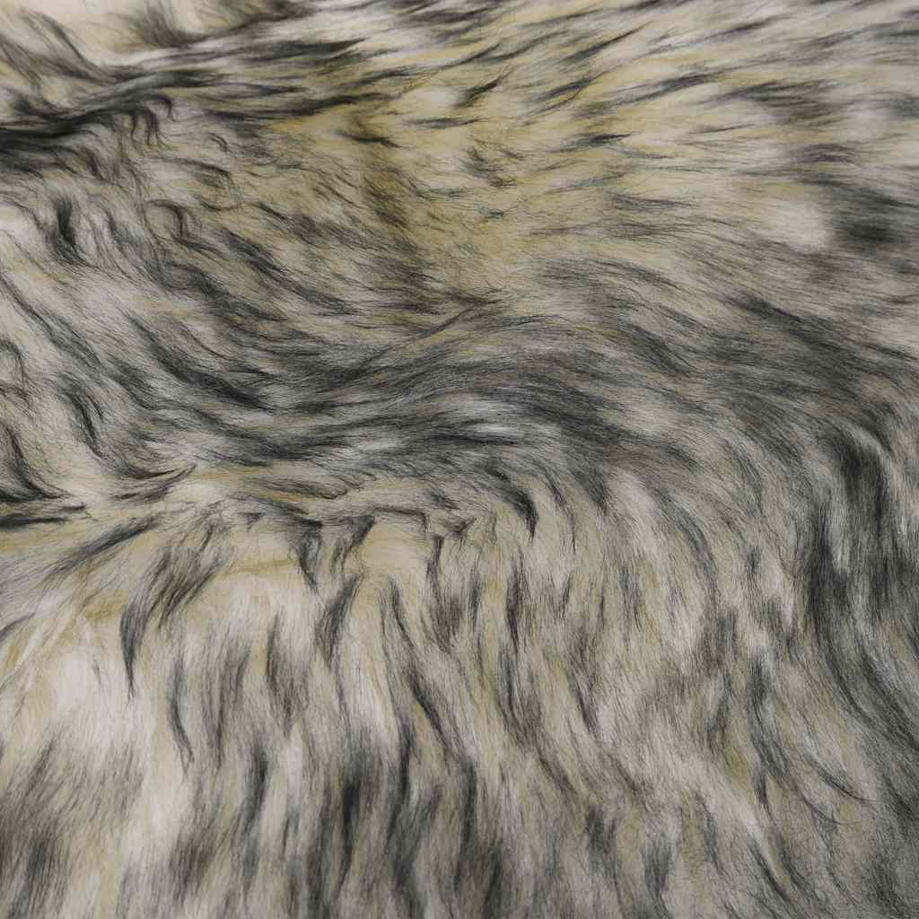 Sötétszürke melanzsszínű báránybőr szőnyeg 60 x 180 cm 4