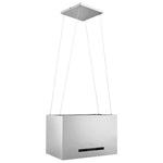 Rozsdamentes acél LCD érintőképernyős sziget páraelszívó 55 cm 3