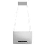 Rozsdamentes acél LCD érintőképernyős sziget páraelszívó 55 cm 4
