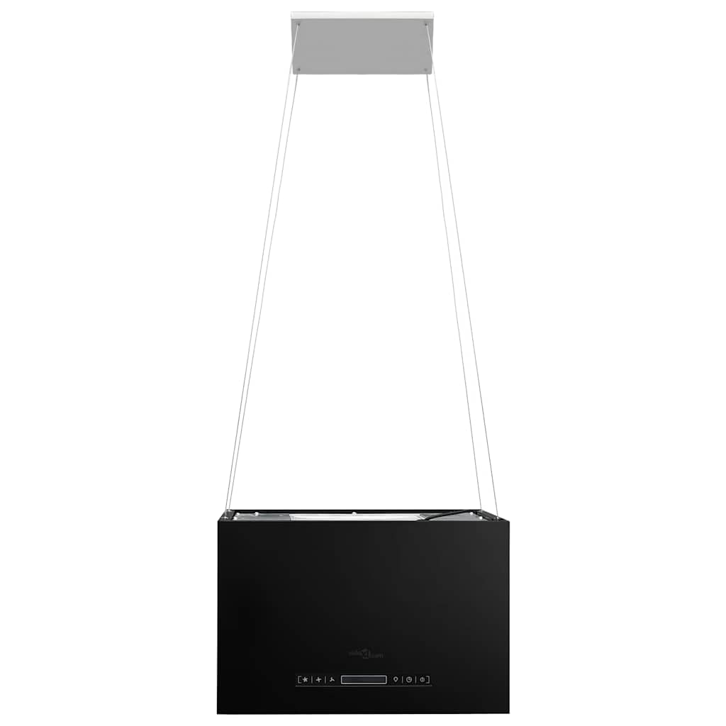 Porszórt acél LCD érintőképernyős sziget páraelszívó 55 cm 4