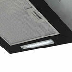 Porszórt acél LCD érintőképernyős sziget páraelszívó 55 cm 5