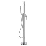 Szabadon álló rozsdamentes acél kádtöltő csaptelep 118,5 cm 2