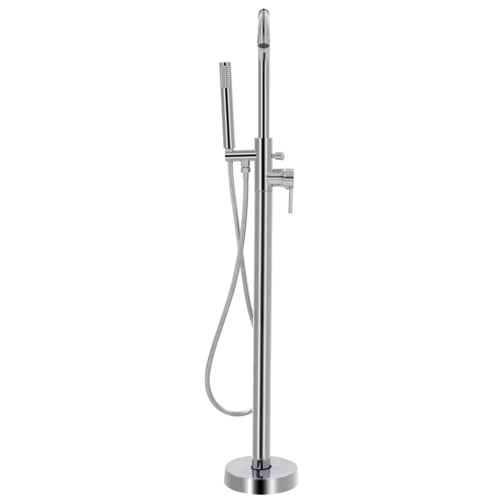 Szabadon álló rozsdamentes acél kádtöltő csaptelep 118,5 cm 2