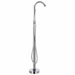 Szabadon álló rozsdamentes acél kádtöltő csaptelep 118,5 cm 3