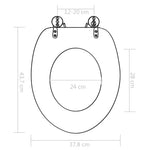 2 db kagylómintás MDF WC-ülőke lassan csukódó fedéllel 10