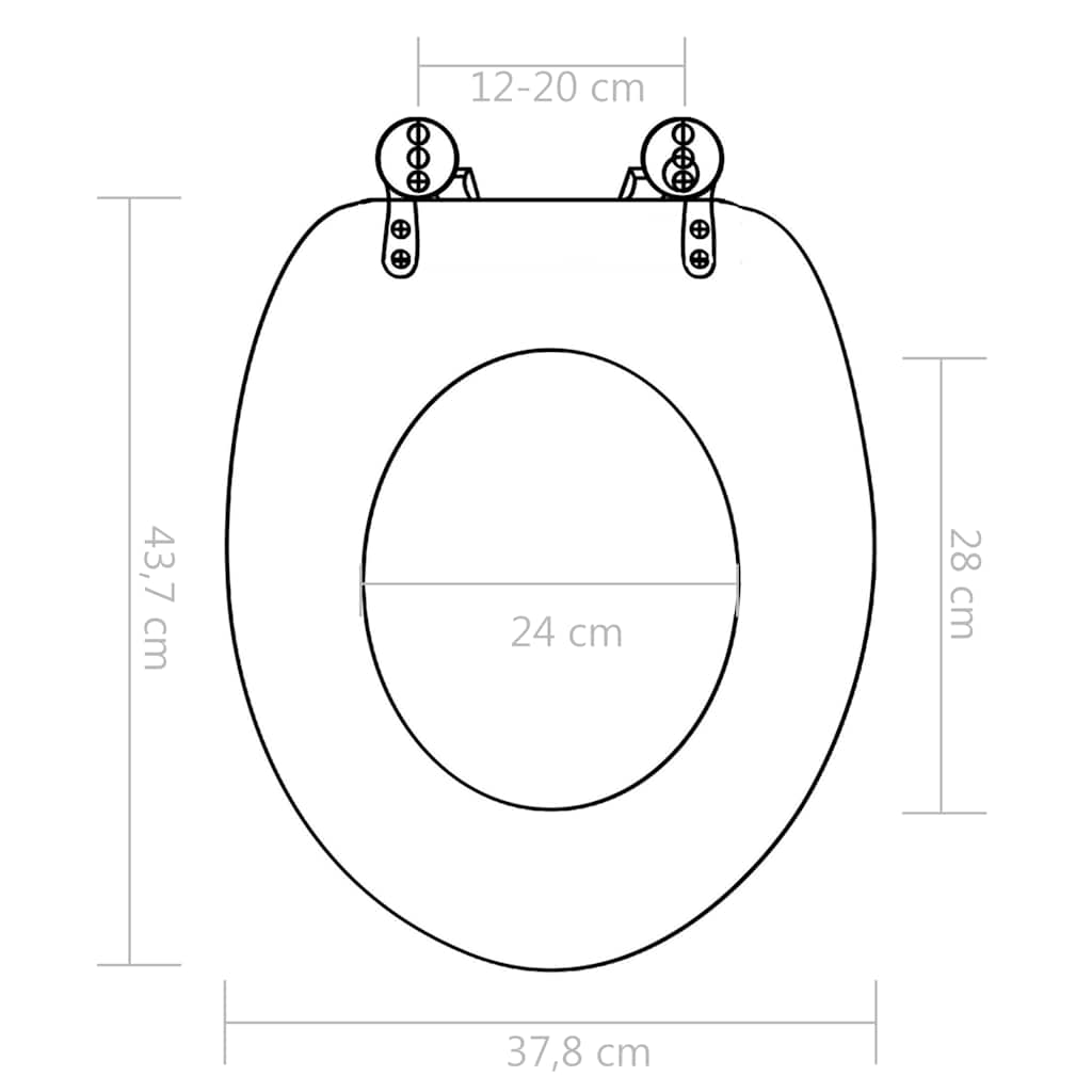 2 db kagylómintás MDF WC-ülőke lassan csukódó fedéllel 10