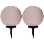 2 db napelemes kültéri LED gömblámpa 40 cm RGB