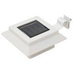 12 db fehér négyzet alakú kültéri napelemes LED lámpa 12 cm 2