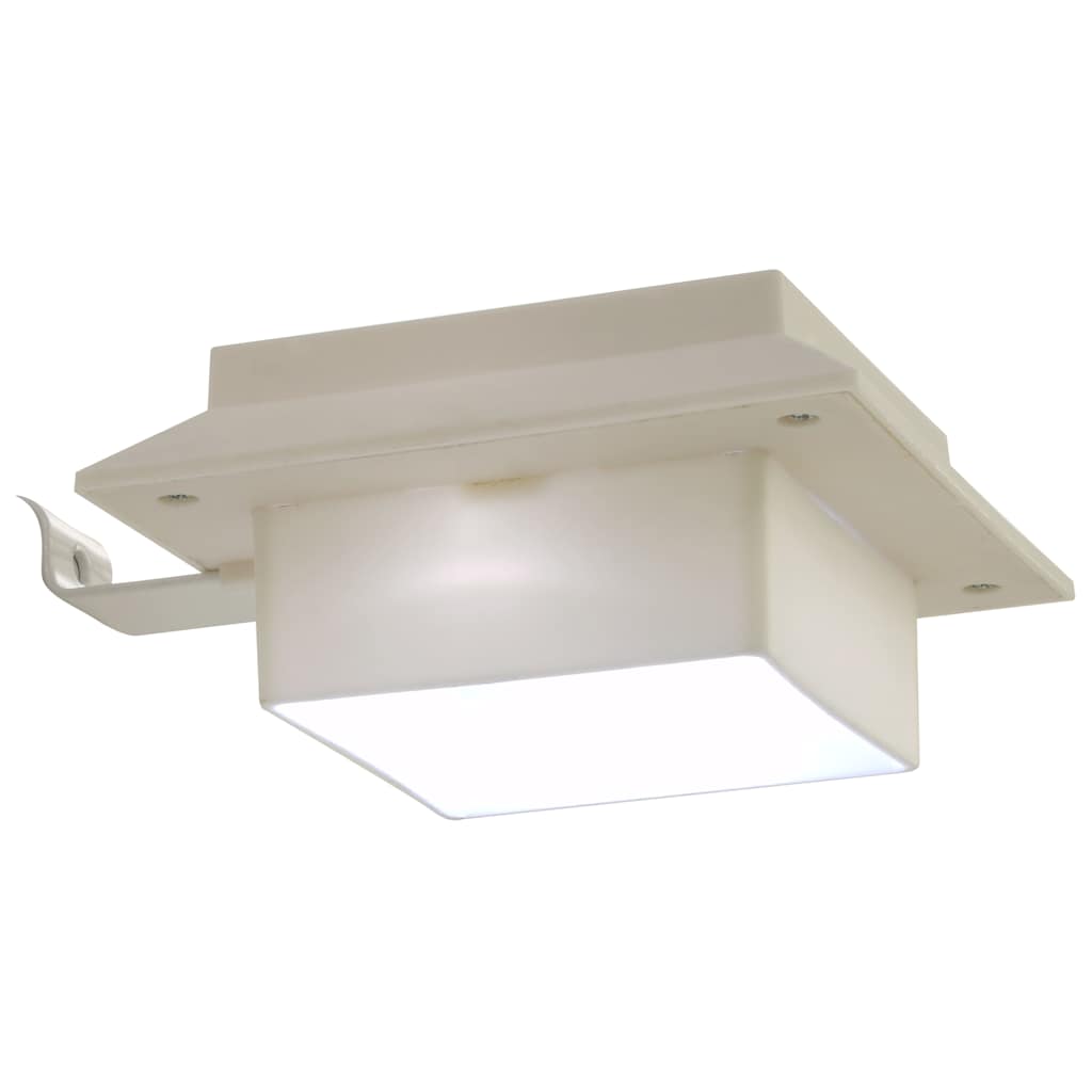 12 db fehér négyzet alakú kültéri napelemes LED lámpa 12 cm 12
