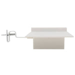 12 db fehér négyzet alakú kültéri napelemes LED lámpa 12 cm 4