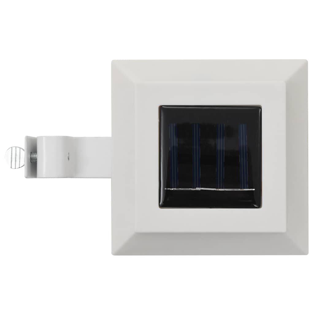 12 db fehér négyzet alakú kültéri napelemes LED lámpa 12 cm 5