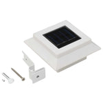 12 db fehér négyzet alakú kültéri napelemes LED lámpa 12 cm 6