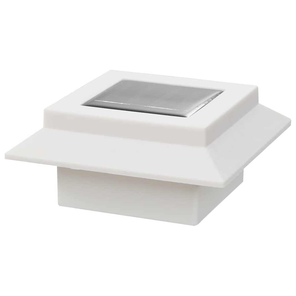 12 db fehér négyzet alakú kültéri napelemes LED lámpa 12 cm 9