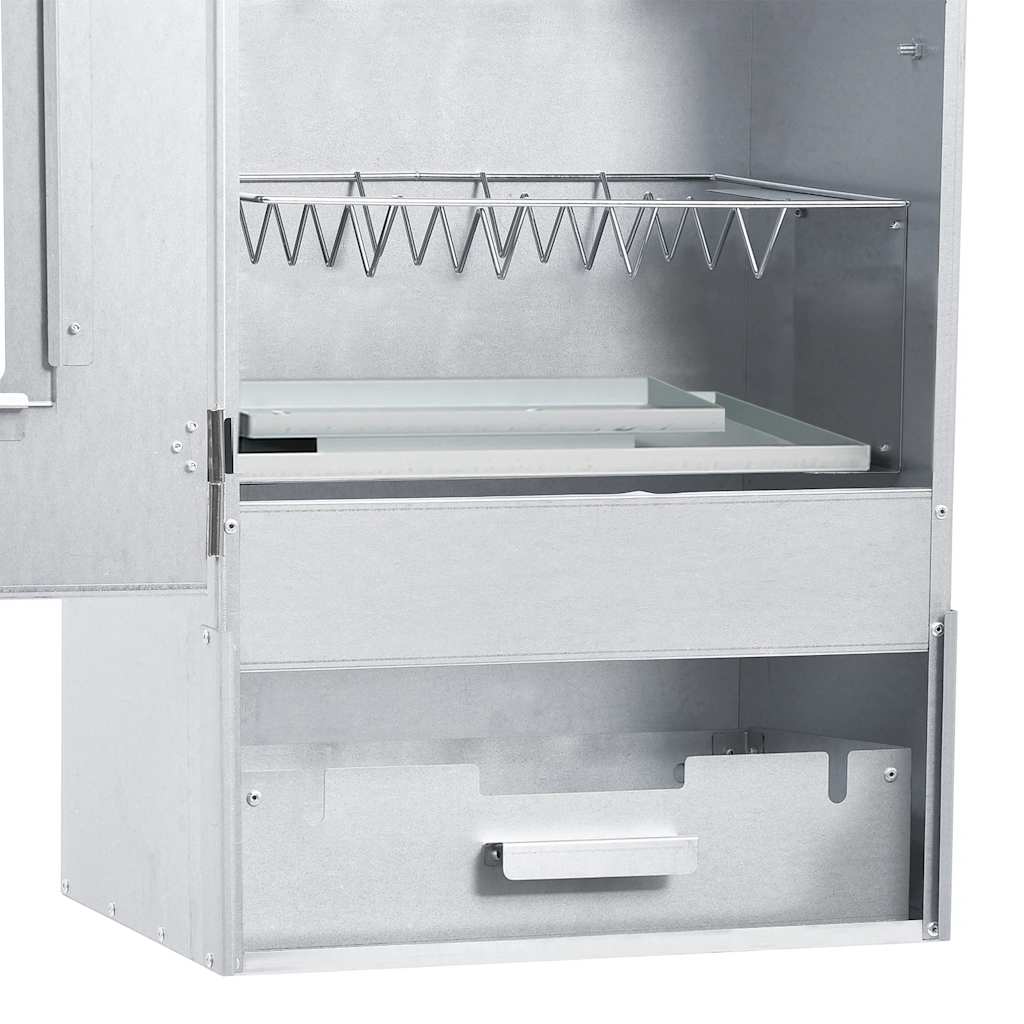 BBQ füstölő 1 kg faaprítékkal 44,5 x 29 x 83 cm 6