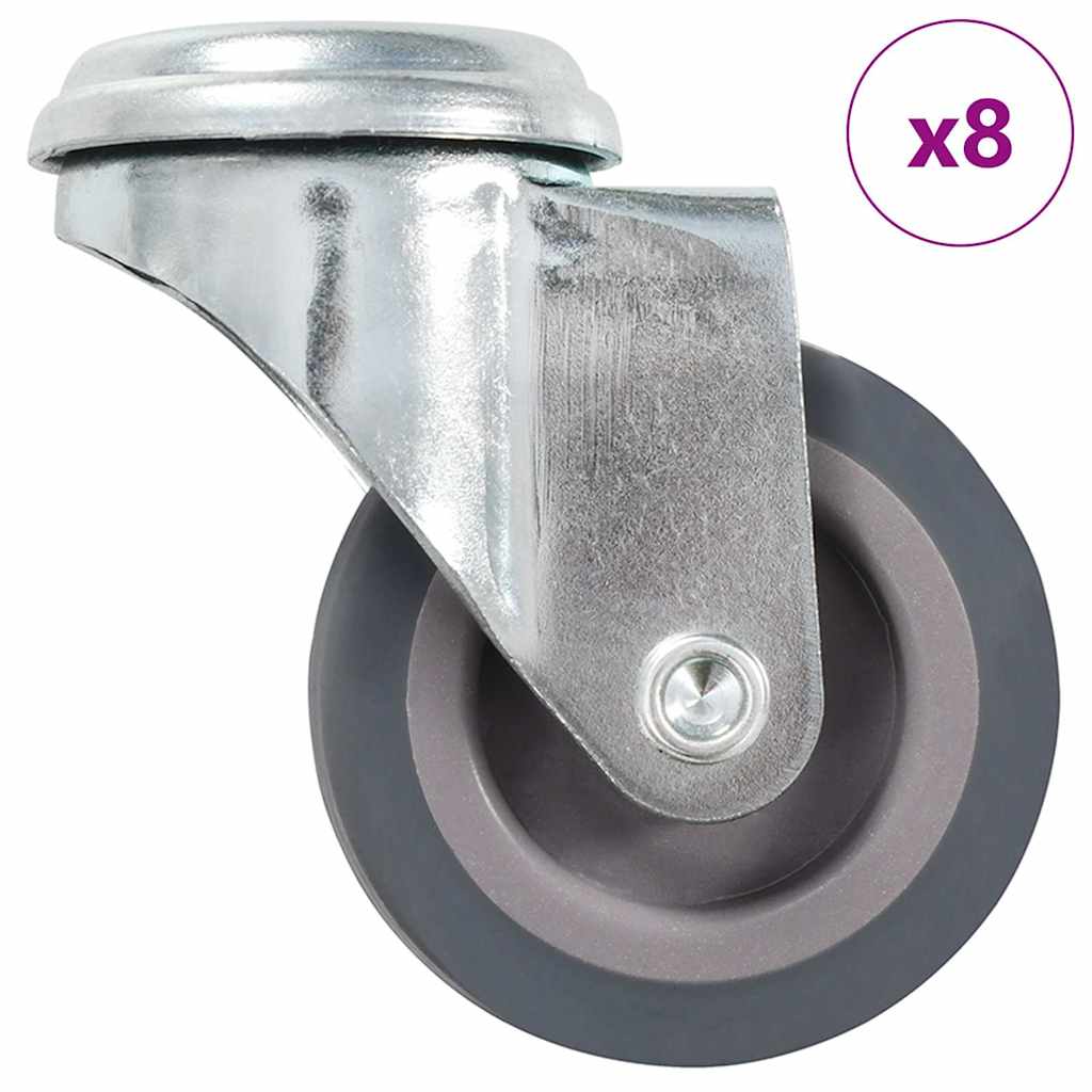 8 darab hátfuratos önbeálló görgő 50 mm