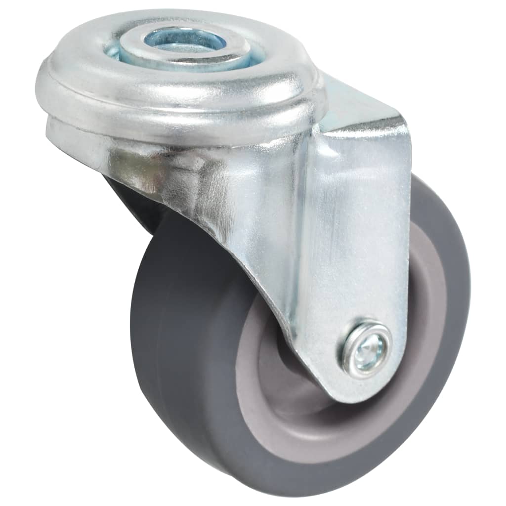8 darab hátfuratos önbeálló görgő 50 mm 6