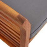 Kerti tömör akácfa étkezőszék párnával 6