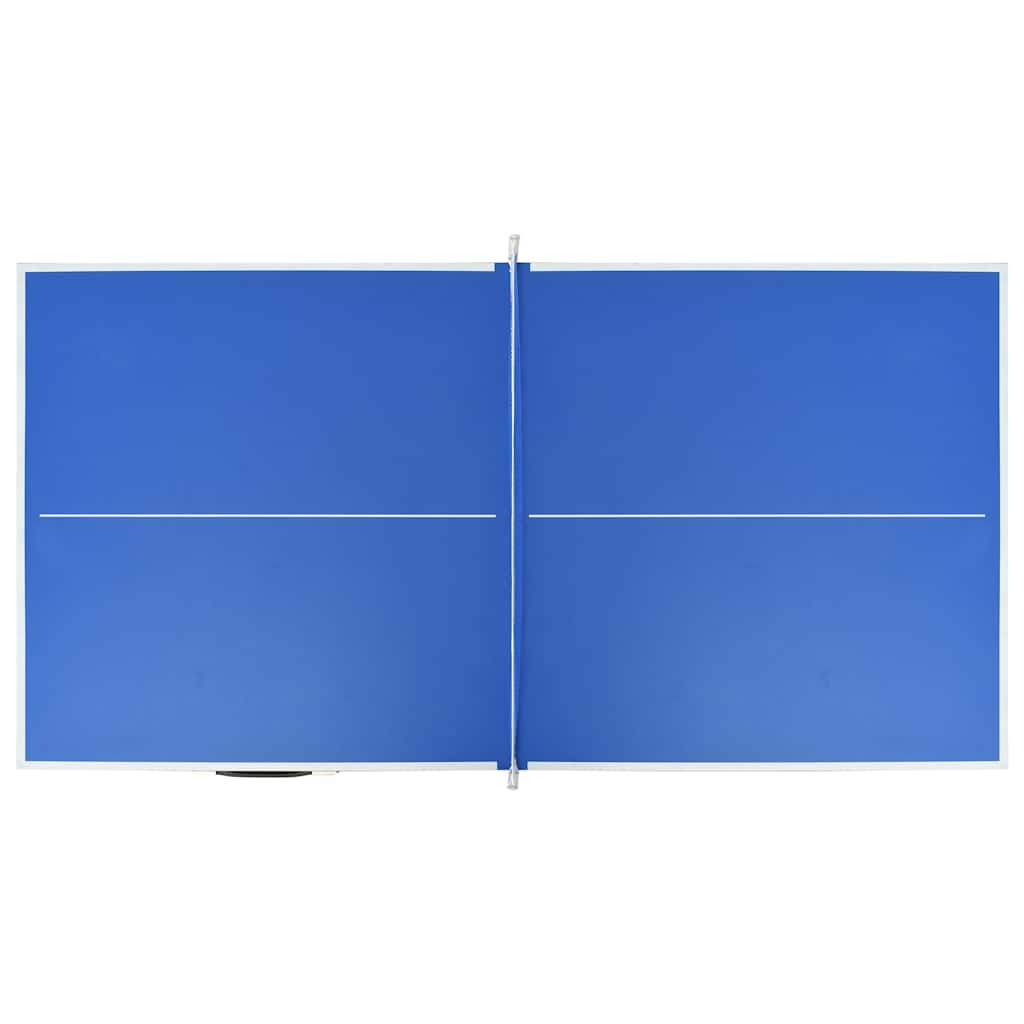 1,5 méteres kék pingpongasztal hálóval 152 x 76 x 66 cm 5