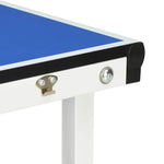 1,5 méteres kék pingpongasztal hálóval 152 x 76 x 66 cm 7