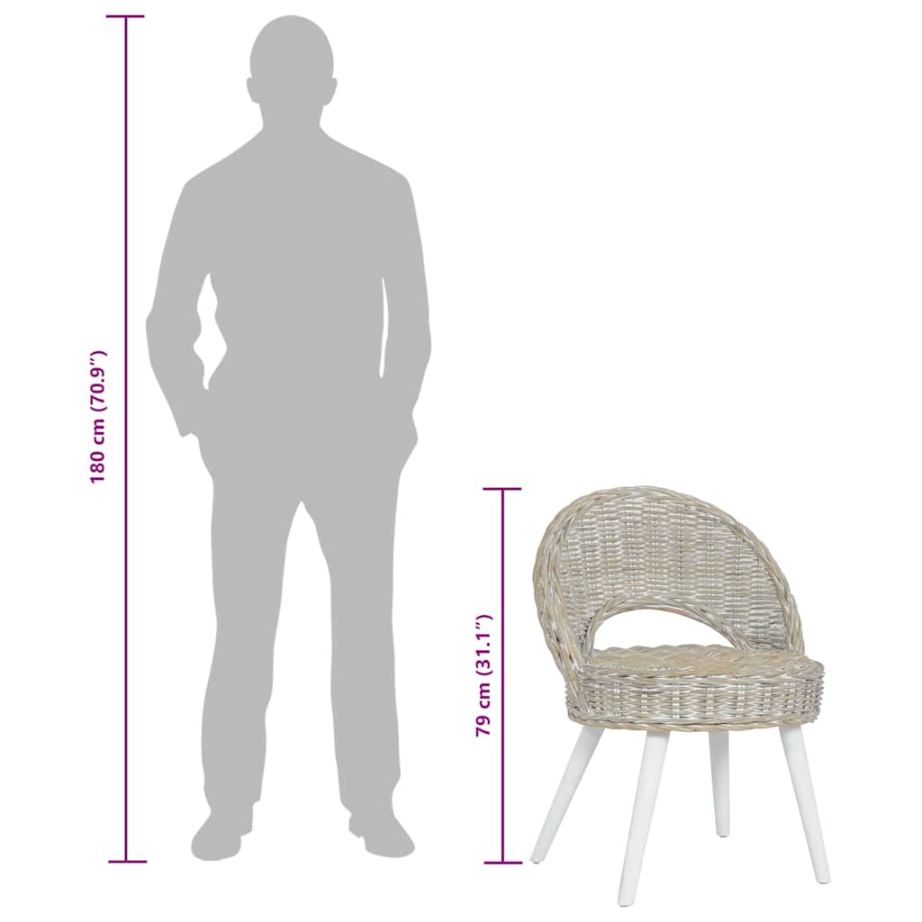 Fehér kubu rattan kanapészék 8