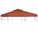 Terrakotta kétszintes pavilon tetőponyva 310 g/m² 3 x 3 m