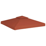 Terrakotta kétszintes pavilon tetőponyva 310 g/m² 3 x 3 m 2